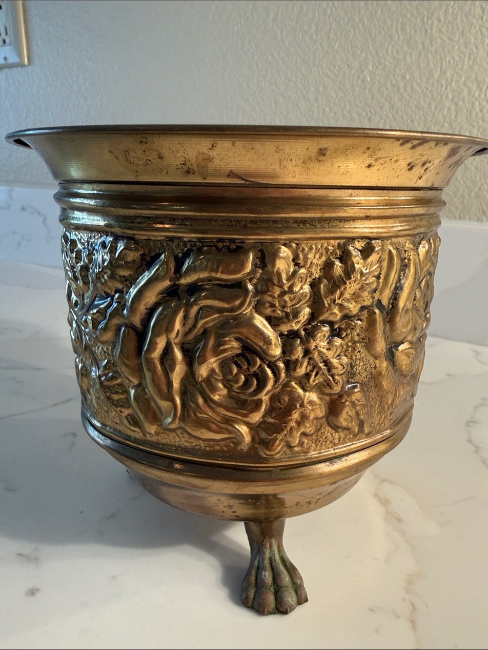 Vintage Brass Planter Pot Made in England - Picture 2 of 7